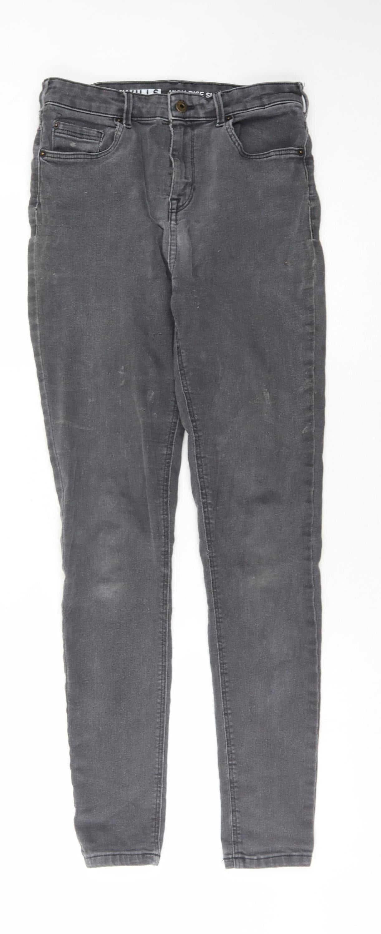 Jack Wills Men's Grey Skinny Jeans, 28 Waist, Slim Fit