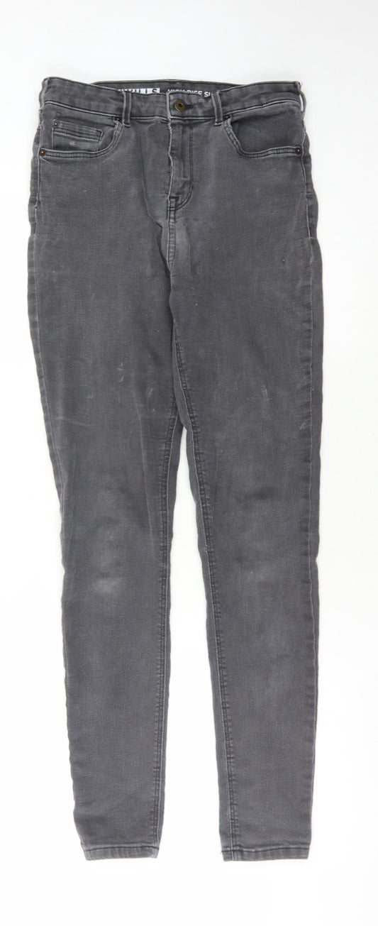 Jack Wills Men's Grey Skinny Jeans, 28 Waist, Slim Fit