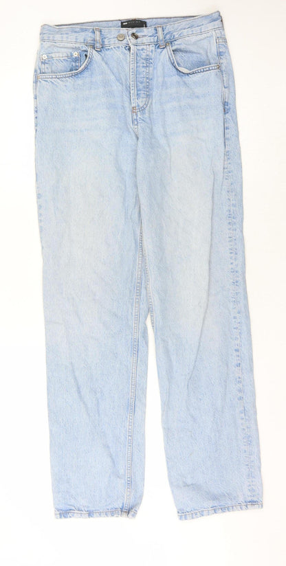 ASOS DESIGN Men's Blue Straight Jeans 30 Waist 32 Leg