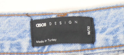 ASOS DESIGN Men's Blue Straight Jeans 30 Waist 32 Leg