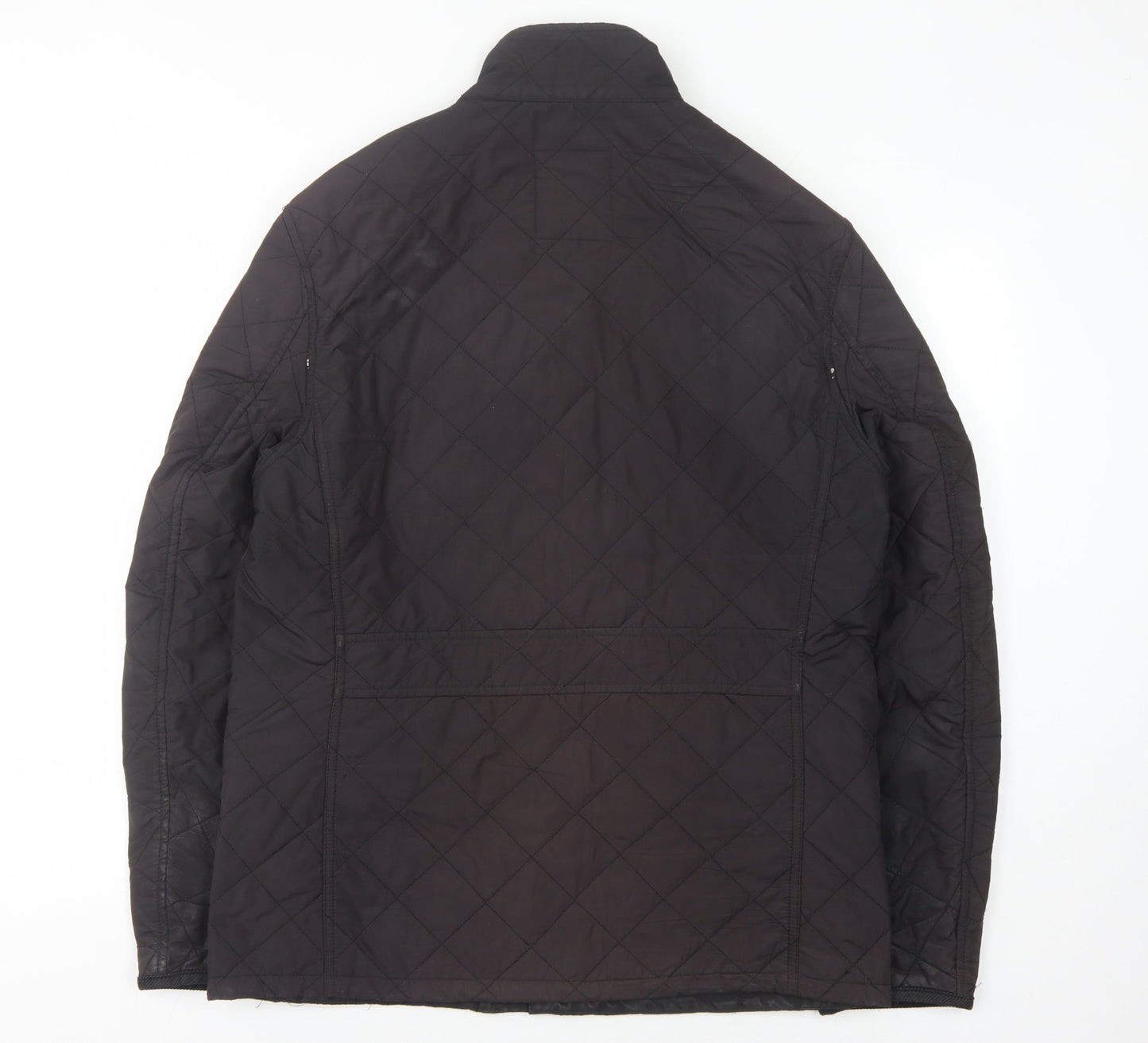 Mens UK Size M Marks and Spencer Black Quilted Coat