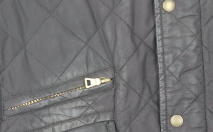 Mens UK Size M Marks and Spencer Black Quilted Coat