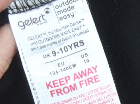 Gelert Boys Black Zip Jacket 9-10 Years