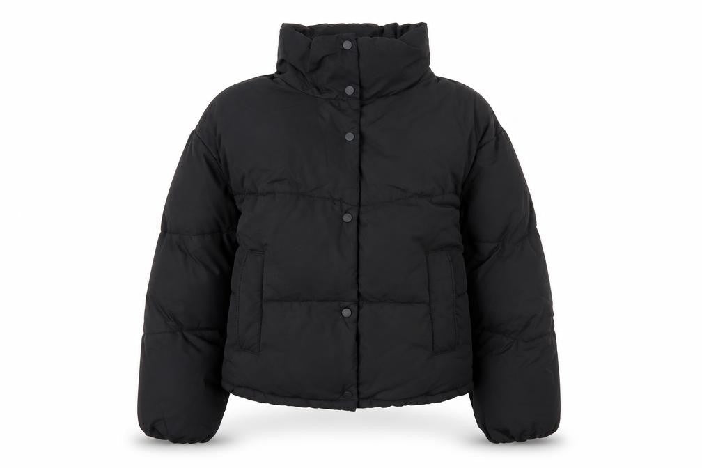 Womens UK Size S Pull & Bear Black Puffer Jacket