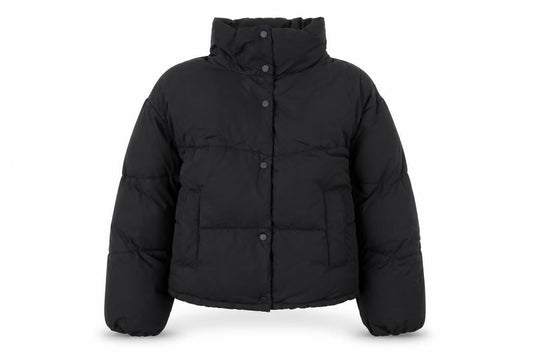 Womens UK Size S Pull & Bear Black Puffer Jacket