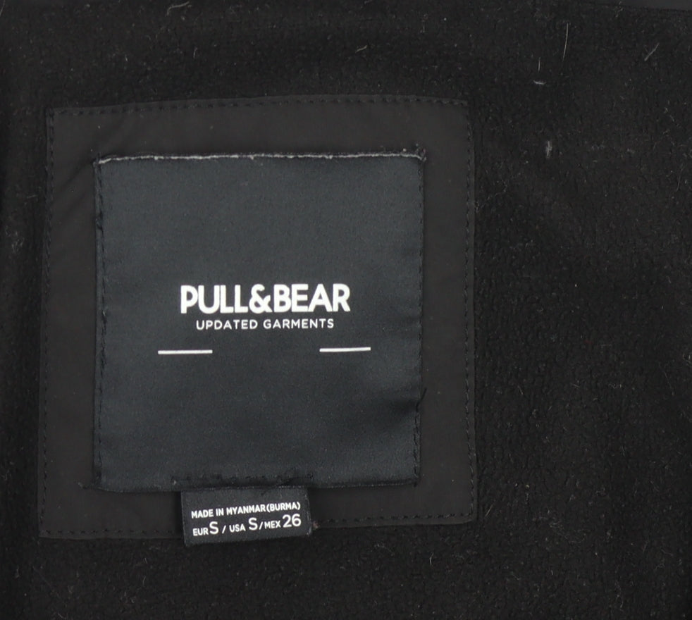 Pull & Bear Women's Black Puffer Jacket S