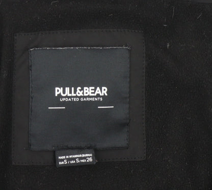 Pull & Bear Women's Black Puffer Jacket S