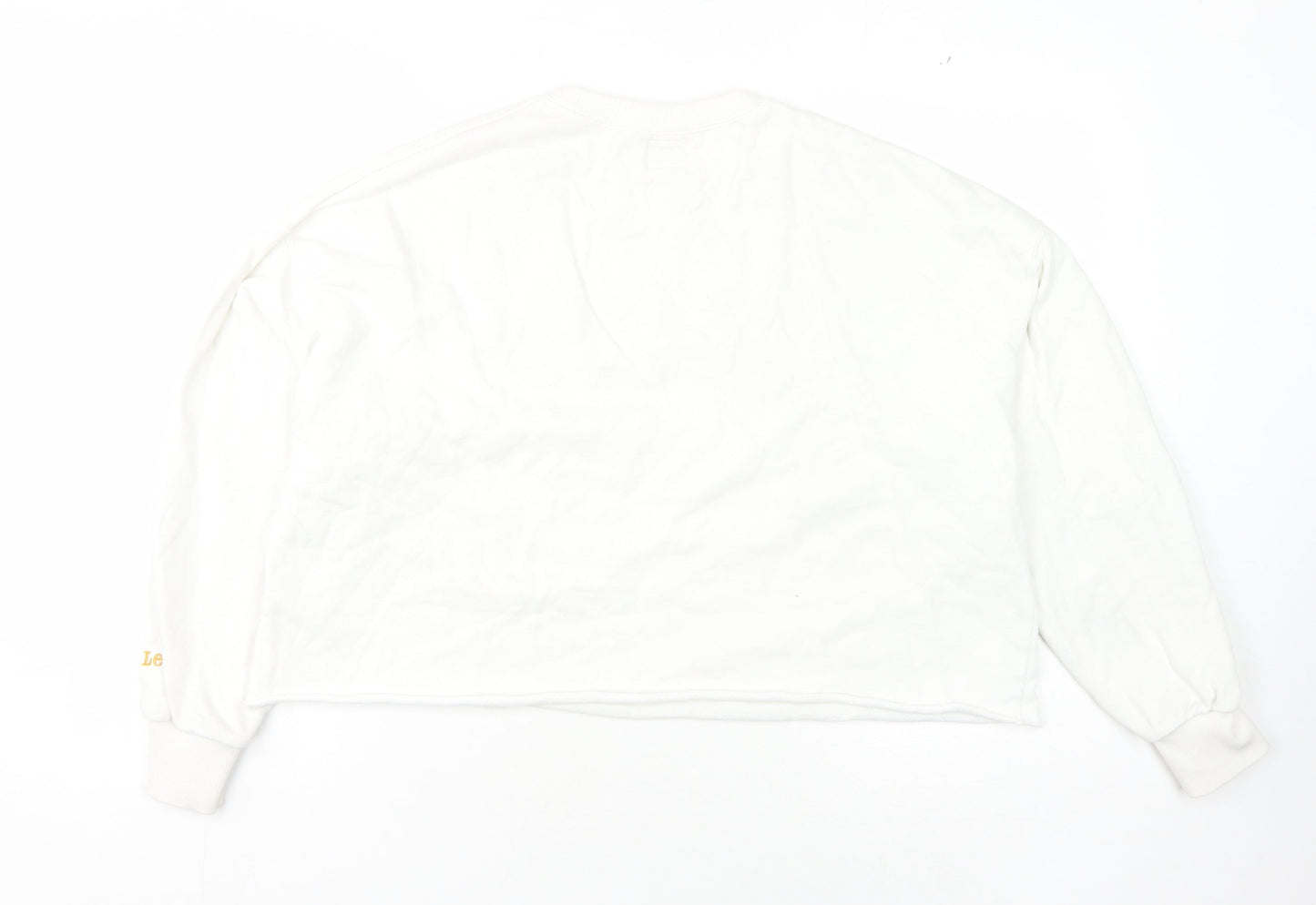 Lee White Pullover Sweatshirt - Unisex Adults L