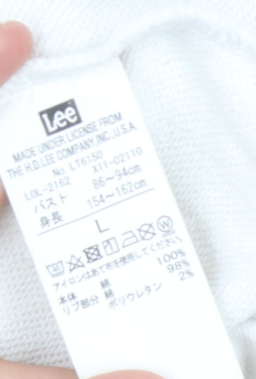 Lee White Pullover Sweatshirt - Unisex Adults L