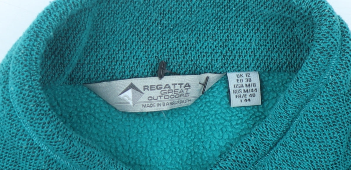 Regatta Women's Green Fleece Sweatshirt, Size 12