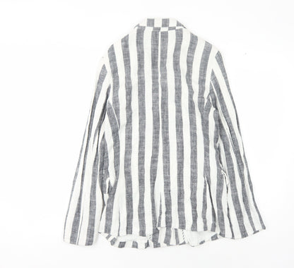 Bershka Women's Multicoloured Striped Blazer S