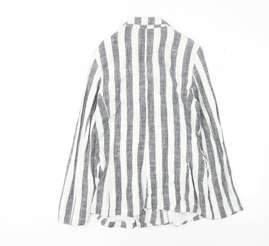 Bershka Women's Multicoloured Striped Blazer S