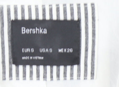 Bershka Women's Multicoloured Striped Blazer S