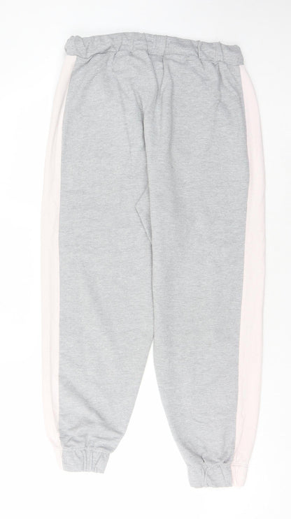 Honey Behave Women's Grey Jogger Trousers M