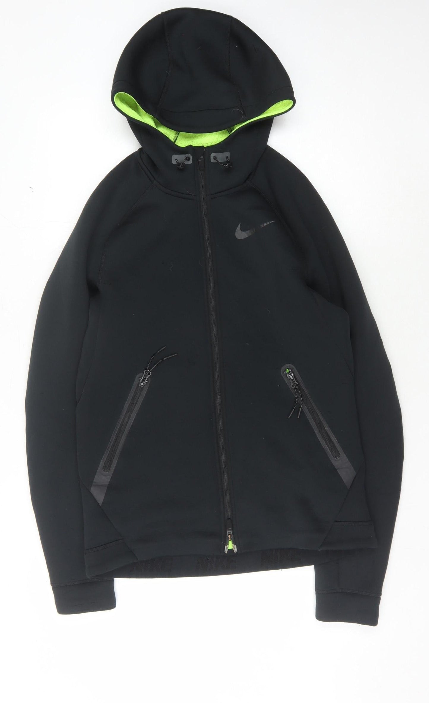 Mens UK Size S Nike Black Full Zip Hoodie