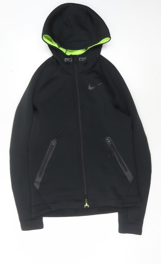 Mens UK Size S Nike Black Full Zip Hoodie