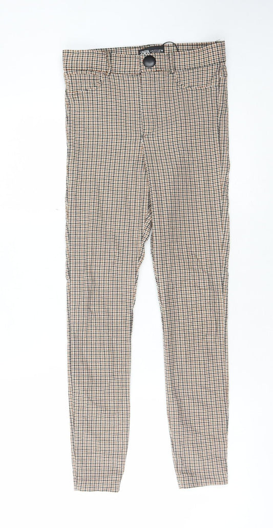 Womens UK Size M Zara Slim Fit  Multicoloured Trousers