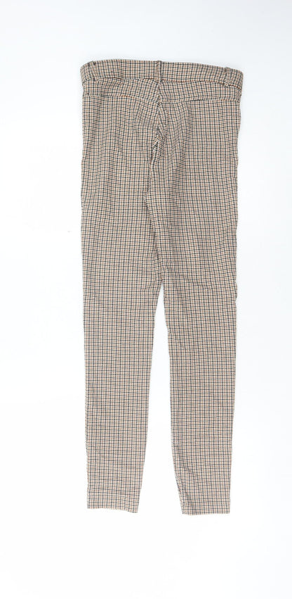 Womens UK Size M Zara Slim Fit  Multicoloured Trousers