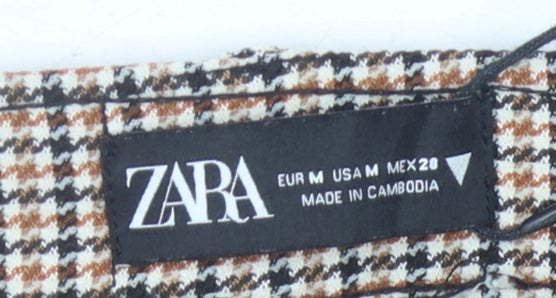 Womens UK Size M Zara Slim Fit  Multicoloured Trousers