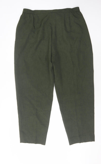 Womens UK Size 18 Eastex   Green Trousers