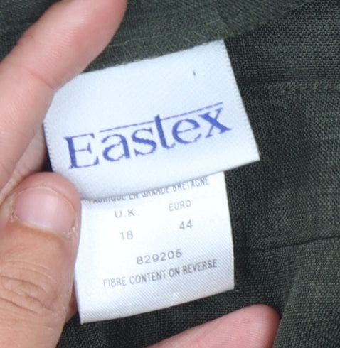 Womens UK Size 18 Eastex   Green Trousers