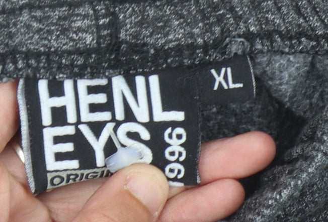 Henleys Men's Grey Joggers XL - Casual Tapered Fit