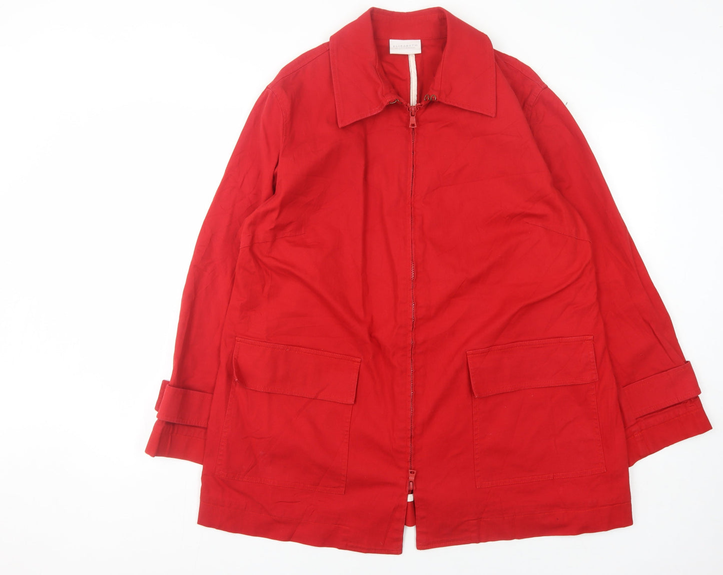 Elisabeth by Liz Claiborne Women's Red Zip Jacket L