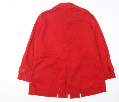 Elisabeth by Liz Claiborne Women's Red Zip Jacket L