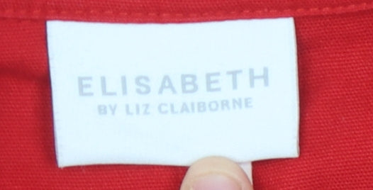 Elisabeth by Liz Claiborne Women's Red Zip Jacket L