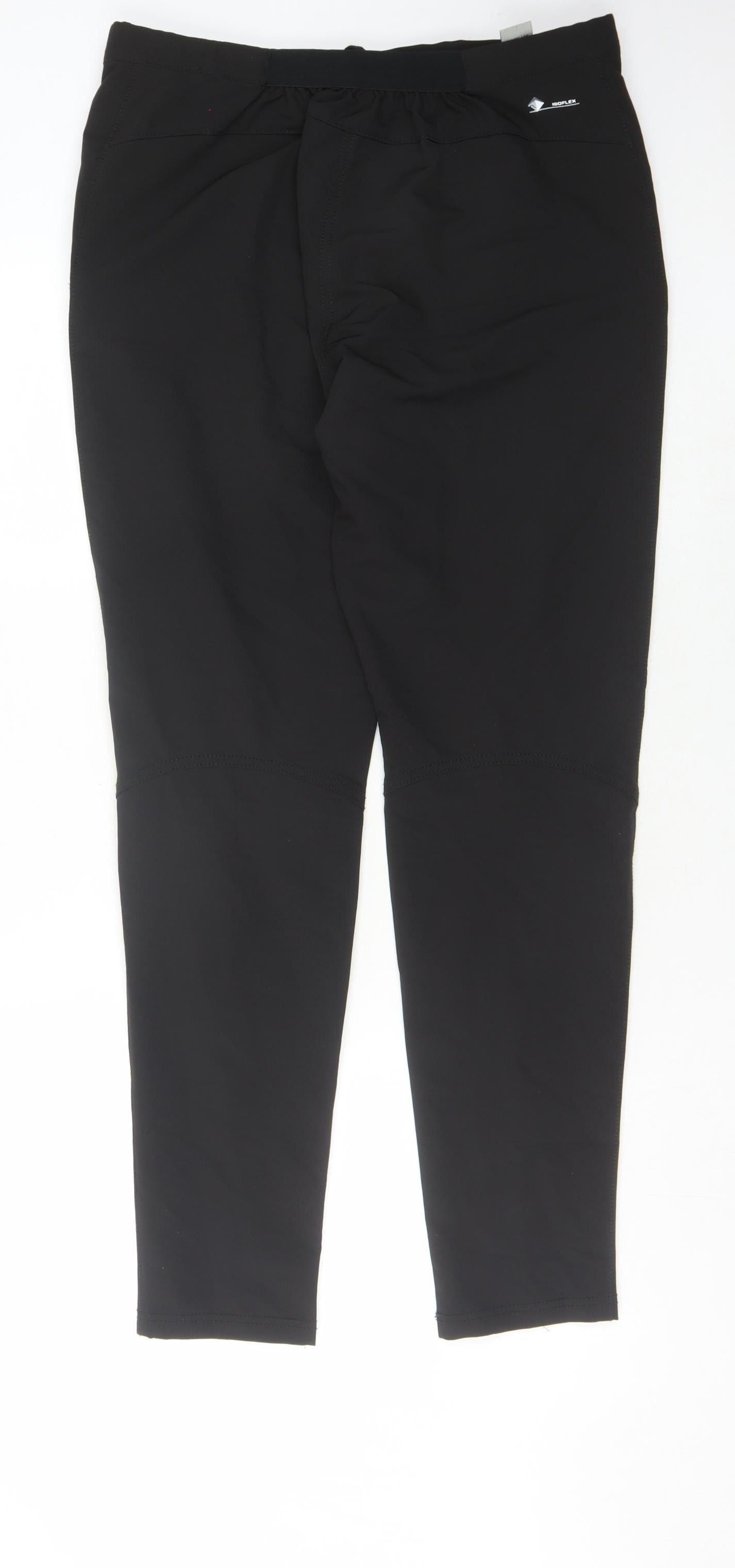 Regatta Women's Black Elastic Waist Trousers Size 14
