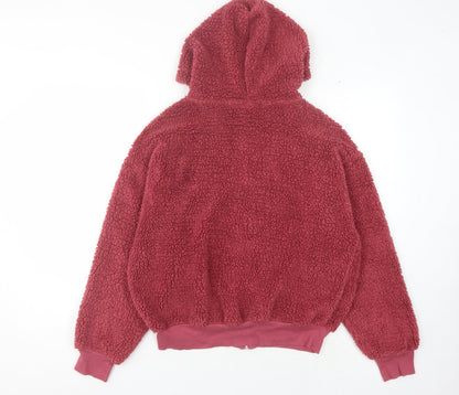 Womens UK Size 10 Topshop Red Basic Jacket