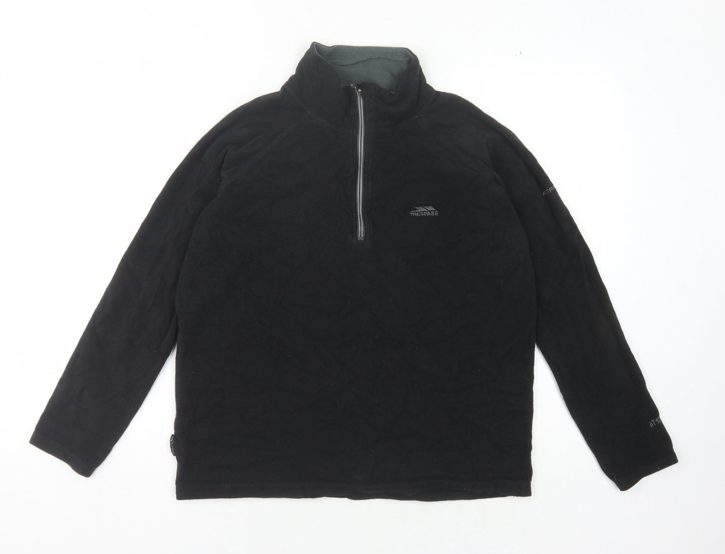 Trespass Men's Black Fleece 1/2 Zip Sweatshirt M
