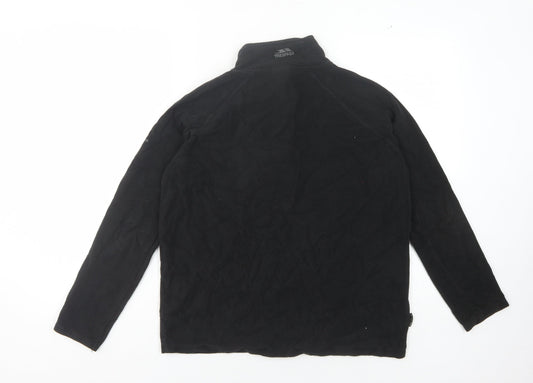 Trespass Men's Black Fleece 1/2 Zip Sweatshirt M