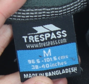 Trespass Men's Black Fleece 1/2 Zip Sweatshirt M