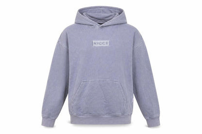 Front view of NICCE unisex adults blue xs pullover hoodie