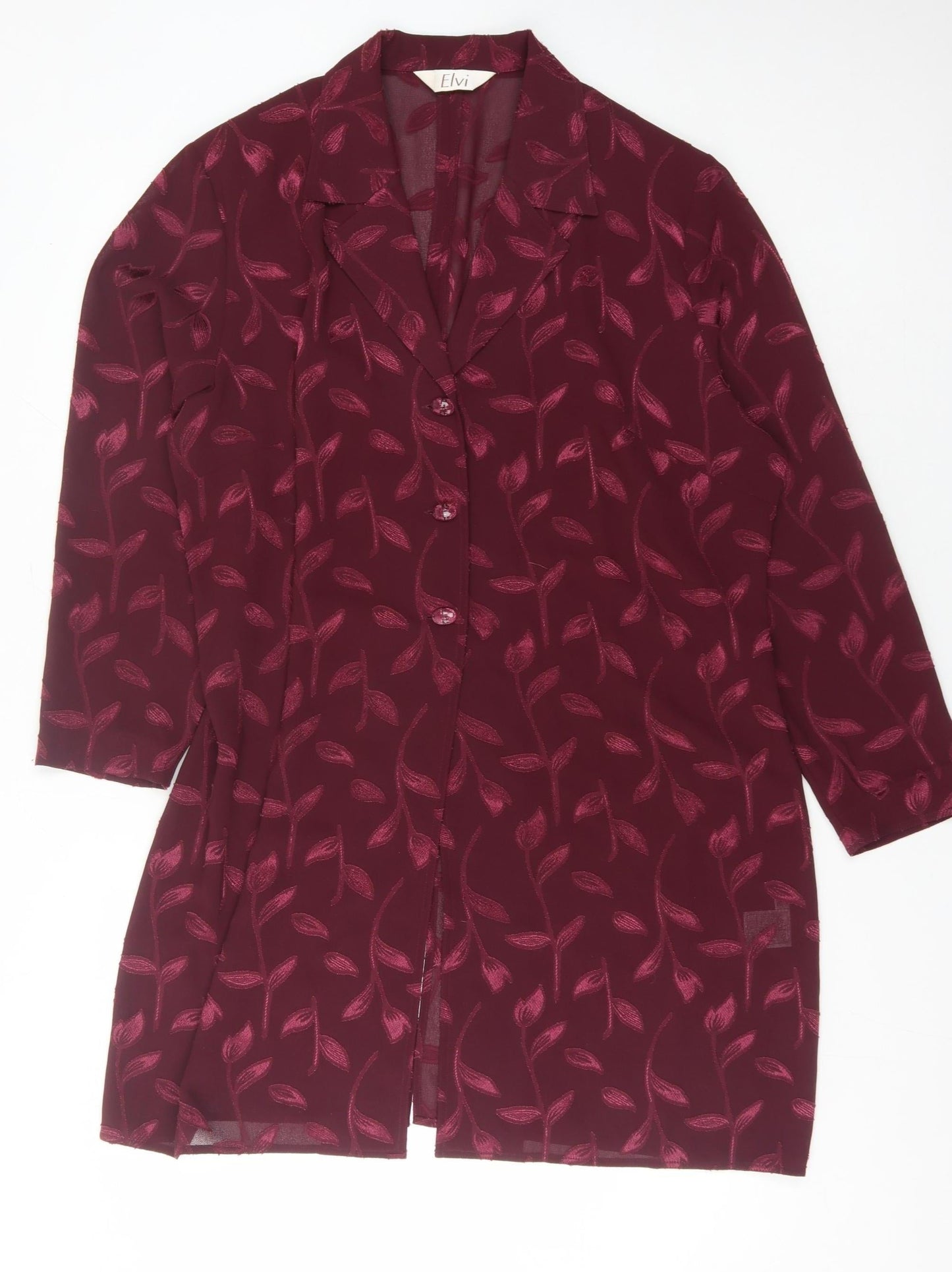 Womens UK Size 16 ELVI Multicoloured Kimono Blouse
