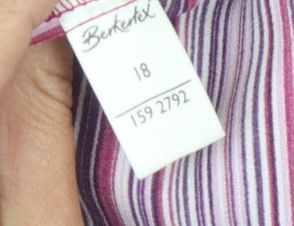 Womens UK Size 18 Berketex Multicoloured Basic Button-Up