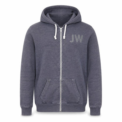 Mens UK Size L Jack Wills Blue Full Zip Hoodie