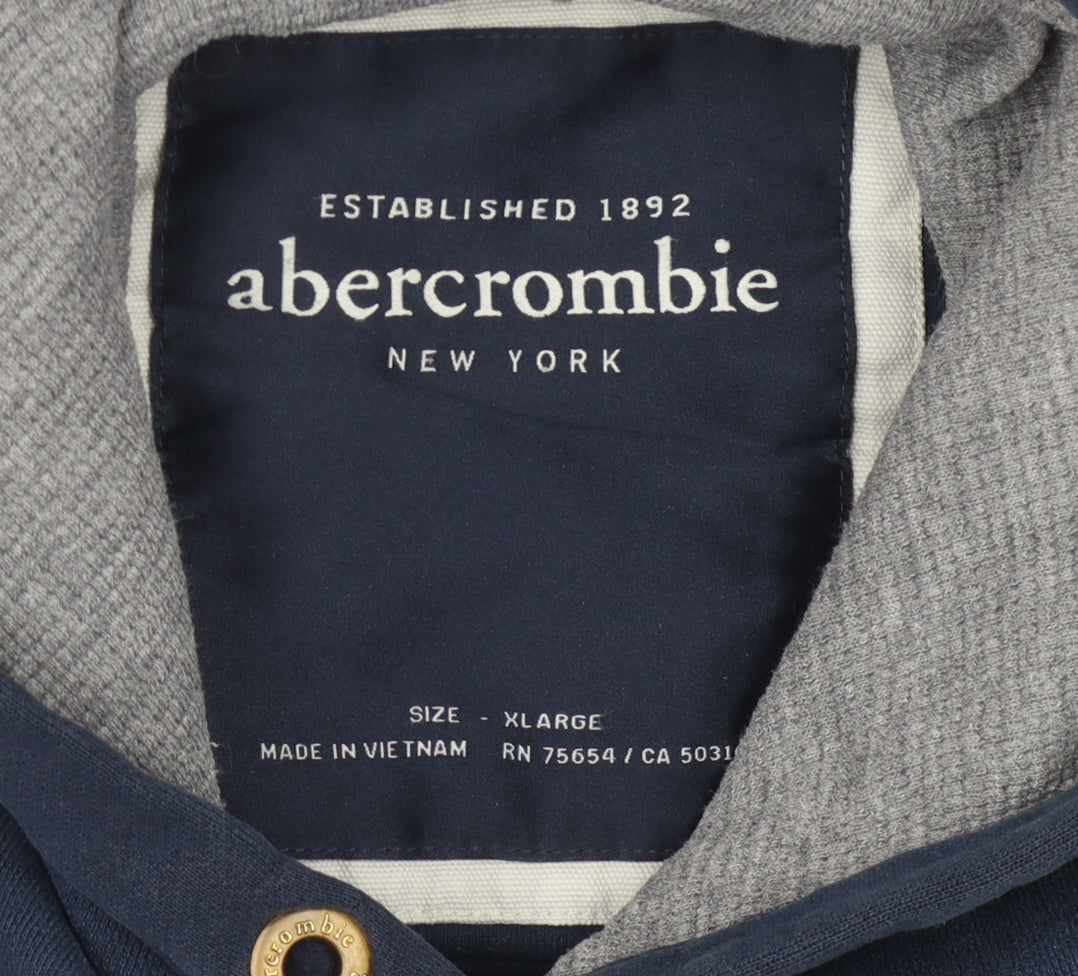 Abercrombie Unisex Blue Pullover Hoodie XL