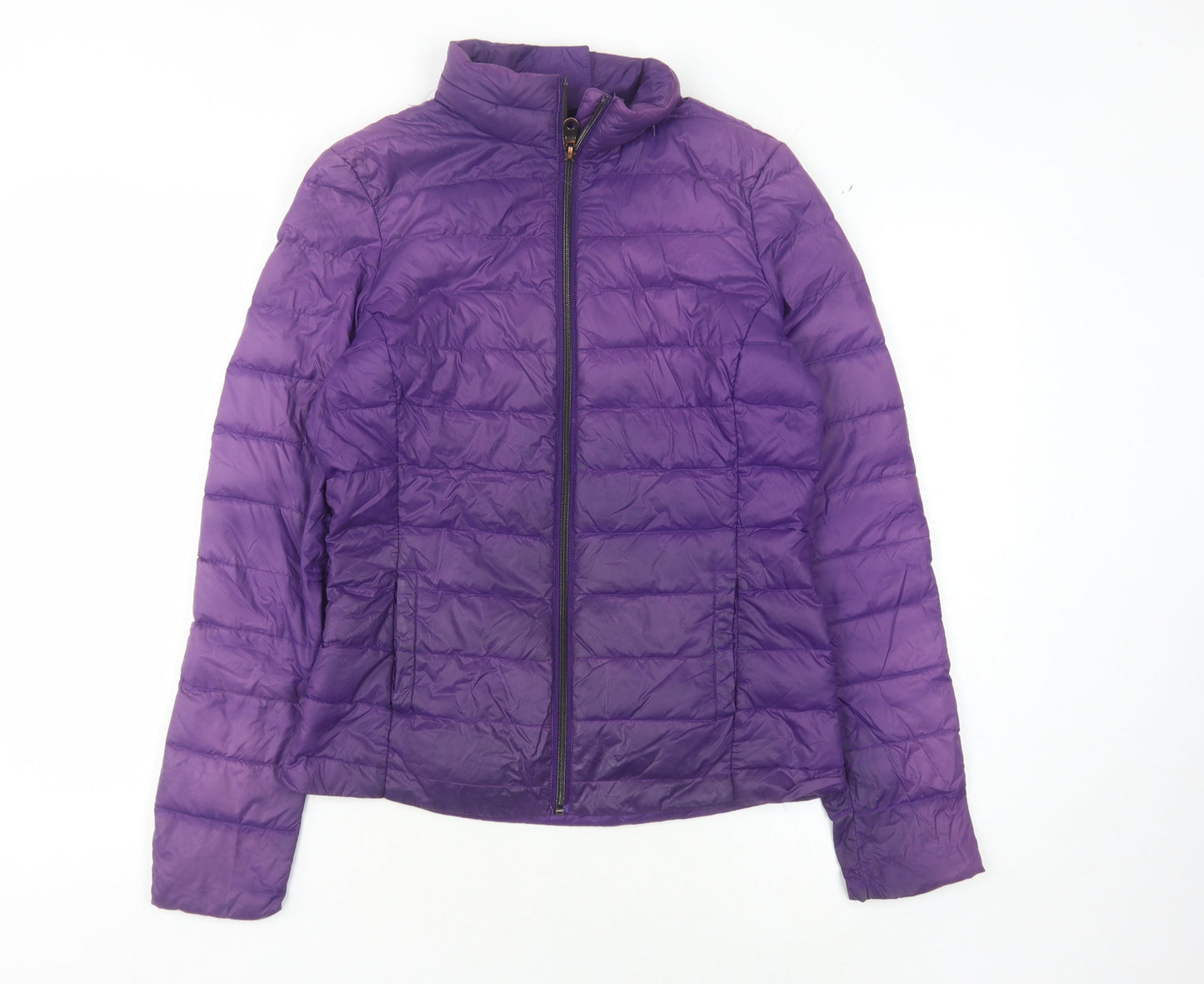 Womens UK Size 10 Marks and Spencer Purple Puffer Jacket