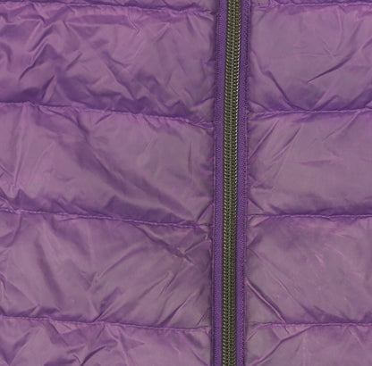 Womens UK Size 10 Marks and Spencer Purple Puffer Jacket