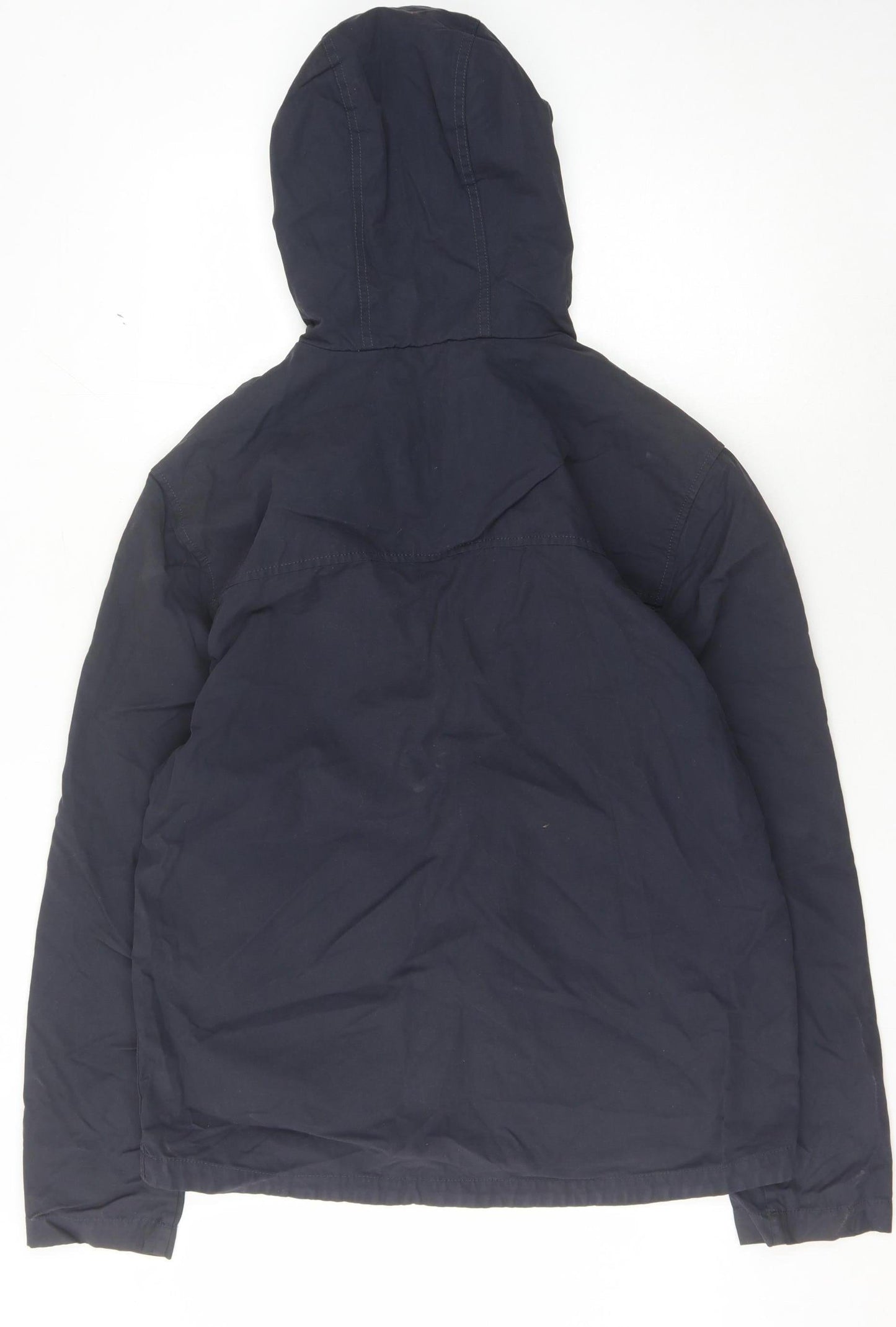 White Stuff Men's Blue Hooded Jacket, Size Large