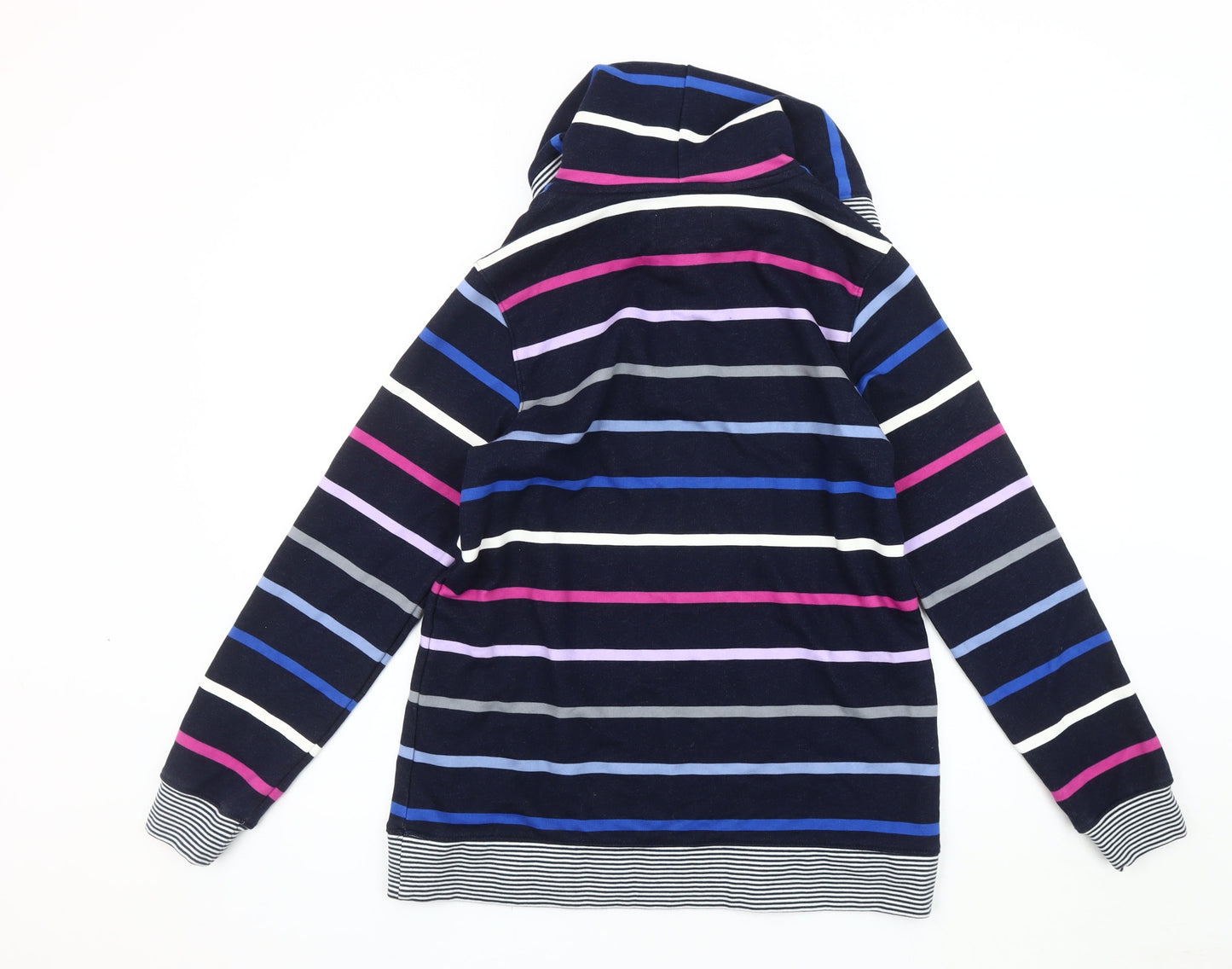 Unisex Adults UK Size S Lands' End Multicoloured Henley Hoodie
