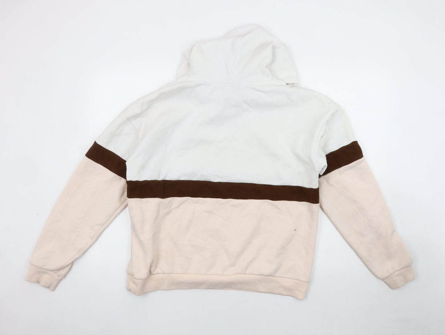 Unisex Adults UK Size L  White Pullover Hoodie