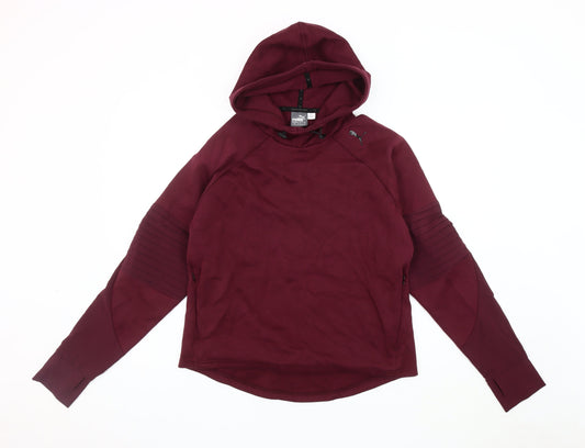 Puma Women's Red Pullover Hoodie Size 14