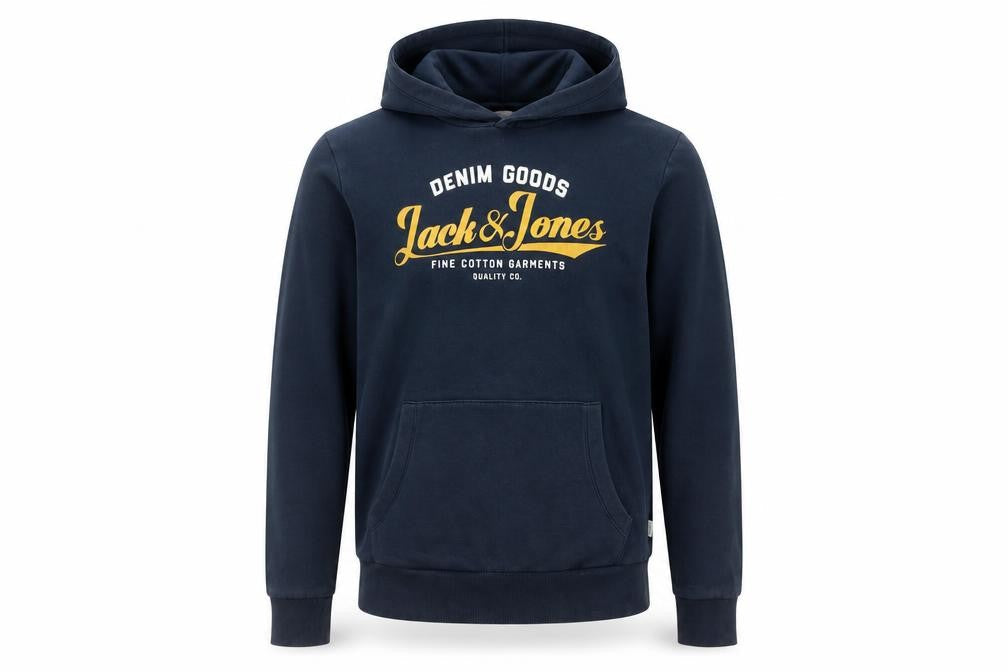 Mens UK Size L JACK & JONES Blue Pullover Hoodie