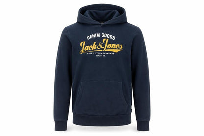 Mens UK Size L JACK & JONES Blue Pullover Hoodie