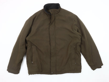 Mens UK Size L Farah Brown Basic Jacket