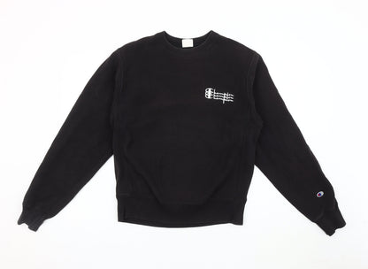 Mens UK Size S Champion Black Pullover Sweatshirt