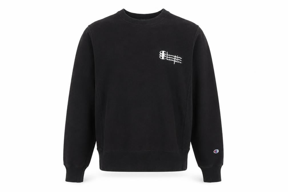 Mens UK Size S Champion Black Pullover Sweatshirt